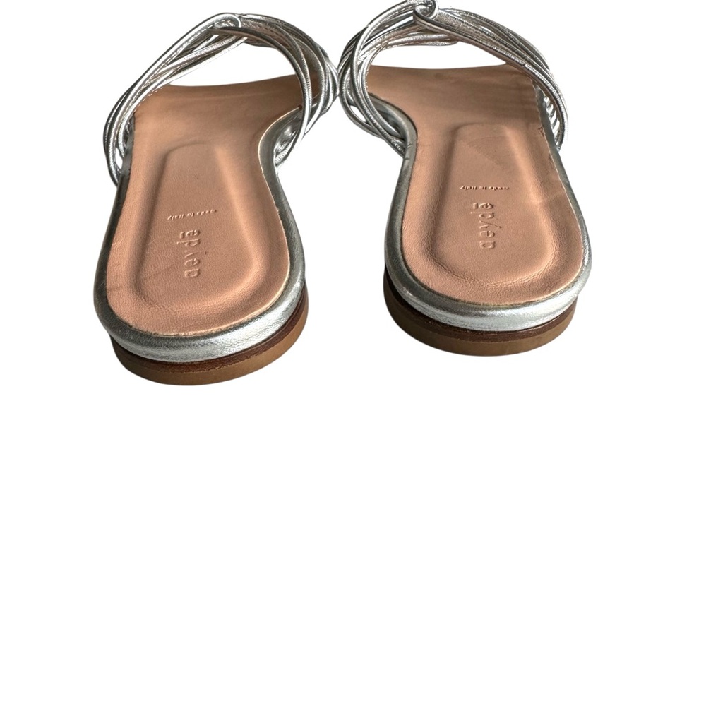🆕 Aeyde Strappy Sandals Silver Leather - Picture 9 of 11